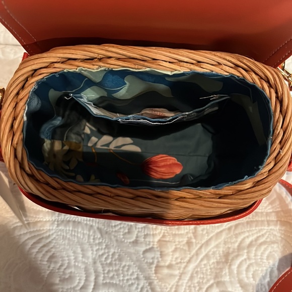 Tommy Bahama Rattan wicker satchel crossbody, NWT - Picture 11 of 16